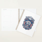 Patriottische Vogelspotter Vector Graphic T-shirt Planner (Display)