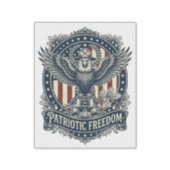 Patriottische Vogelspotter Vector Graphic T-shirt Sticker (Voorkant)