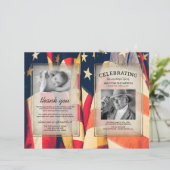 Patriottische volgorde van dienst Fotoherdenkingsp (Staand voorkant)