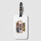 Patriottische Vredesticker Bagagelabel (Voorkant (verticaal))