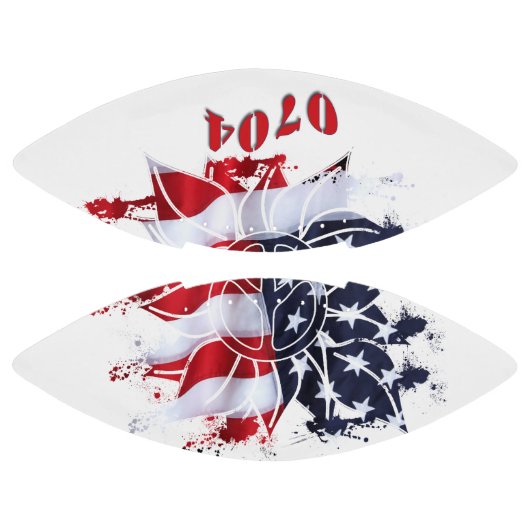 Patriottische vredesventilator 4 juli american football (Panelen)