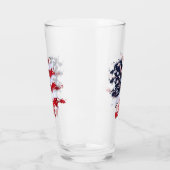 Patriottische vredesventilator 4 juli glas (Links)
