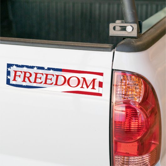 Patriottische Vrijheid Amerikaans Vlag Decaal Bumpersticker (Op Truck)