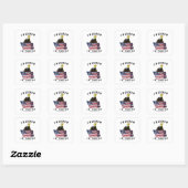 Patriottische Vrijheid Christelijk Vierkante Sticker (Vel)