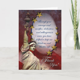 Patriottische Vrijheid Dank je wel Card Bedankkaart