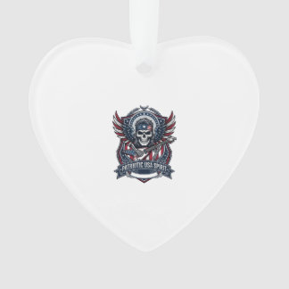 Patriottische Vrijheid Gitarist Schedel Muziek Roc Ornament