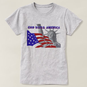 Patriottische Vrijheid God zegene Amerika T-shirt