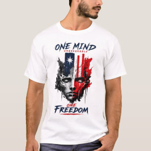 Patriottische vrijheid grafische statement T-shirt