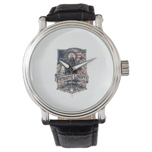 Patriottische Vrijheid Oogster Donkere Patriot Ske Horloge