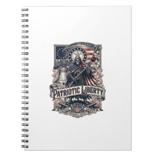 Patriottische Vrijheid Oogster Donkere Patriot Ske Notitieboek