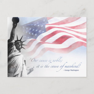 Patriottische vrijheidsbeeld VS Bekende Amerikaans Briefkaart
