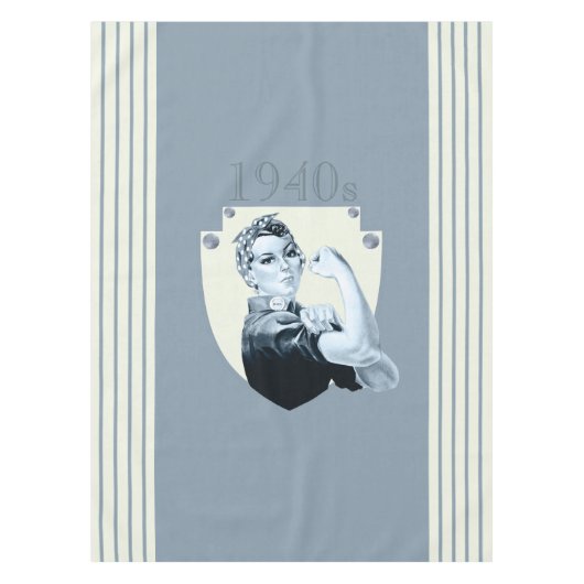 patriottische vrouw in de jaren veertig van de vo tafelkleed (Voorkant)