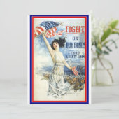  patriottische vrouw met Amerikaanse vlag Poster A (Staand voorkant)