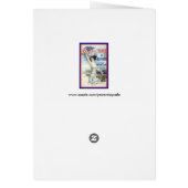  patriottische vrouw met Amerikaanse vlag Poster A (Achterkant)