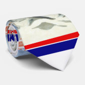 patriottische vrouw met Amerikaanse vlag Poster A Stropdas (Opgerold)