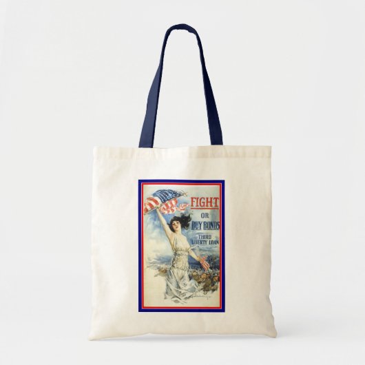  patriottische vrouw met Amerikaanse vlag Poster A Tote Bag (Voorkant)