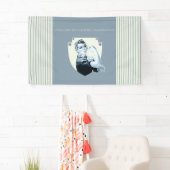  patriottische vrouw retro uit 1940 spandoek (Insitu)