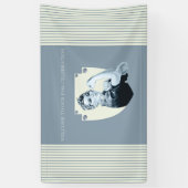  patriottische vrouw retro uit 1940 spandoek (Verticaal)