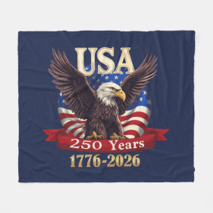 Patriottische VS 250e 1776-2026 Amerikaanse Vlag A Fleece Deken