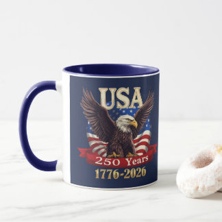 Patriottische VS 250e 1776-2026 Amerikaanse Vlag A Mok