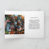 Patriottische VS 4 juli Onafhankelijkheidsdag Feestdagen Kaart (Binnen)