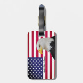 Patriottische VS, Eagle, Amerikaanse mode van de V Bagagelabel (Achterkant verticaal)