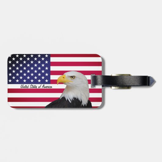 Patriottische VS, Eagle, Amerikaanse mode van de V Bagagelabel (Achterkant horizontaal)