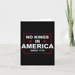 Patriottische VS geen koningen in Amerika sinds 17 Kaart