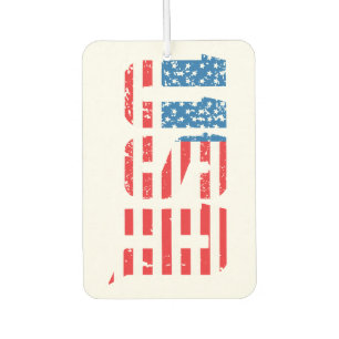Patriottische VS in rood, wit en blauw Luchtverfrisser