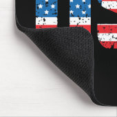 Patriottische VS in rood, wit en blauw Muismat (Hoek)