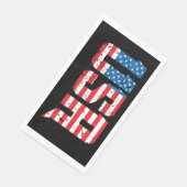 Patriottische VS in rood, wit en blauw Servet (Hoek)