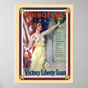 Patriottische VS - Liberty Loan Poster