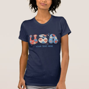 Patriottische VS Liefde 4th Juli Onafhankelijkheid T-shirt