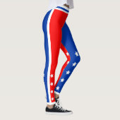 Patriottische VS Stars Red White en Blue Leggings (Rechts)