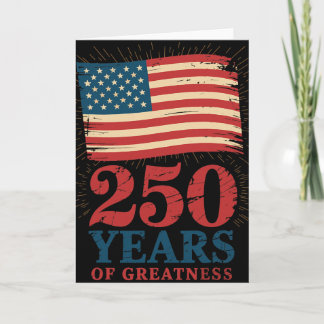 Patriottische VS-vlag 250e verjaardag 4 juli 1 Kaart