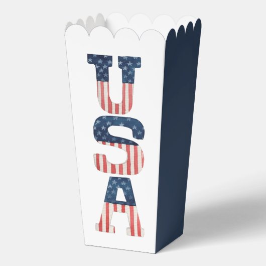 Patriottische VS Vlag 4 juli Bedankdoosjes (Voorkant)
