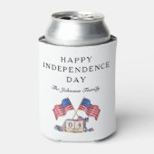 Patriottische VS Vlag 4 juli Blikjeskoeler (Blikje Voorkant)