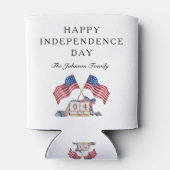 Patriottische VS Vlag 4 juli Blikjeskoeler (Achterkant)