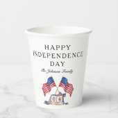 Patriottische VS Vlag 4 juli Papieren Bekers (Voorkant)