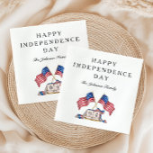 Patriottische VS Vlag 4 juli servetten