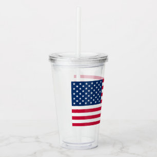 Patriottische VS Vlag Acryl Tumbler Drinkbeker