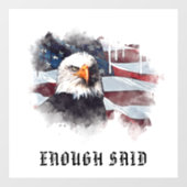 *~* Patriottische VS vlag Amerikaanse vlag ELGF AP Raamsticker (Vel)