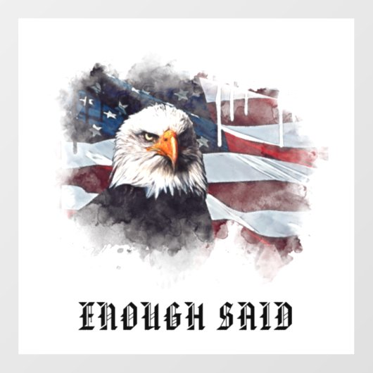 *~* Patriottische VS vlag Amerikaanse vlag ELGF AP Raamsticker (Vel)