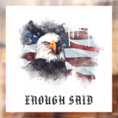 *~* Patriottische VS vlag Amerikaanse vlag ELGF AP Raamsticker (Vel 2)