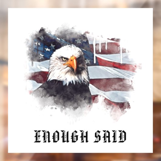 *~* Patriottische VS vlag Amerikaanse vlag ELGF AP Raamsticker (Vel 2)