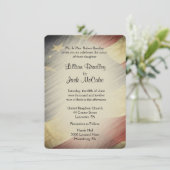 Patriottische VS vlag bruiloft uitnodigingen (Staand voorkant)