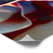 Patriottische VS vlag Bunting Hard Pastel Poster (Hoek)