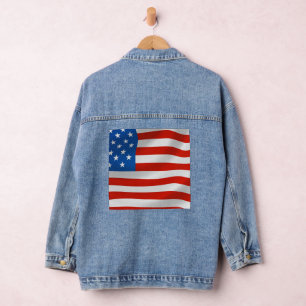 PATRIOTTISCHE VS VLAG DENIM JAS DENIM JACKET