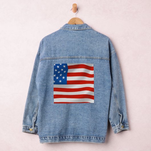 PATRIOTTISCHE VS VLAG DENIM JAS DENIM JACKET (Hangar)