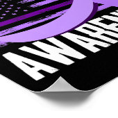 Patriottische VS vlag drug overdosis opioïde overd Poster (Hoek)